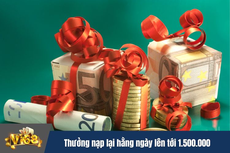 Thưởng nạp lại hằng ngày lên tới 1.500.000